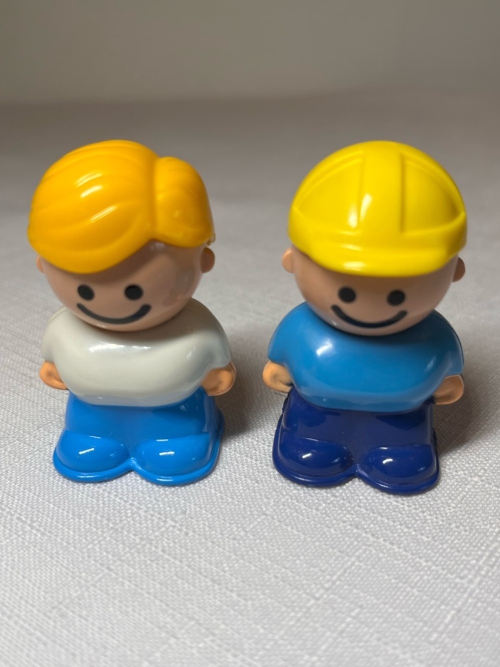 Vintage  Tonka Mighty Little People figures. Bandai 80's Construction Worker